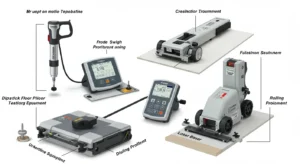Floor flatness testing equipment including dipstick profiler F-meter and rolling profiler
